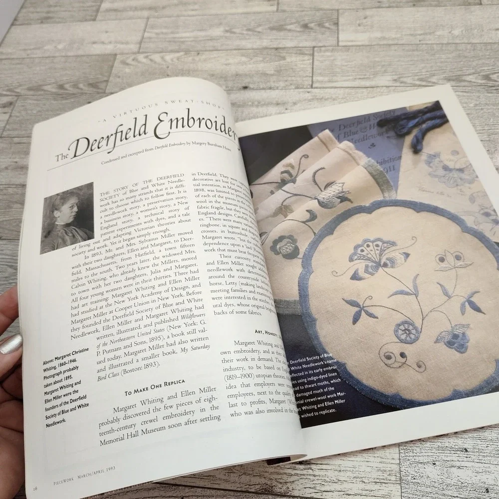 Piecework Magazine March April 1993 Hand Sewing Craft‎ Patterns Back Issue